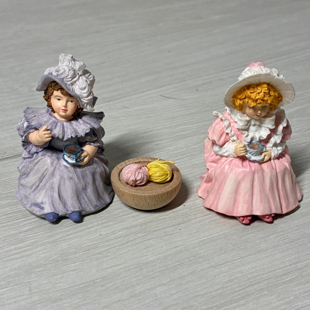 Maud Humphrey Bogart Tea & Gossip Heirloom Tradition Figurines Set